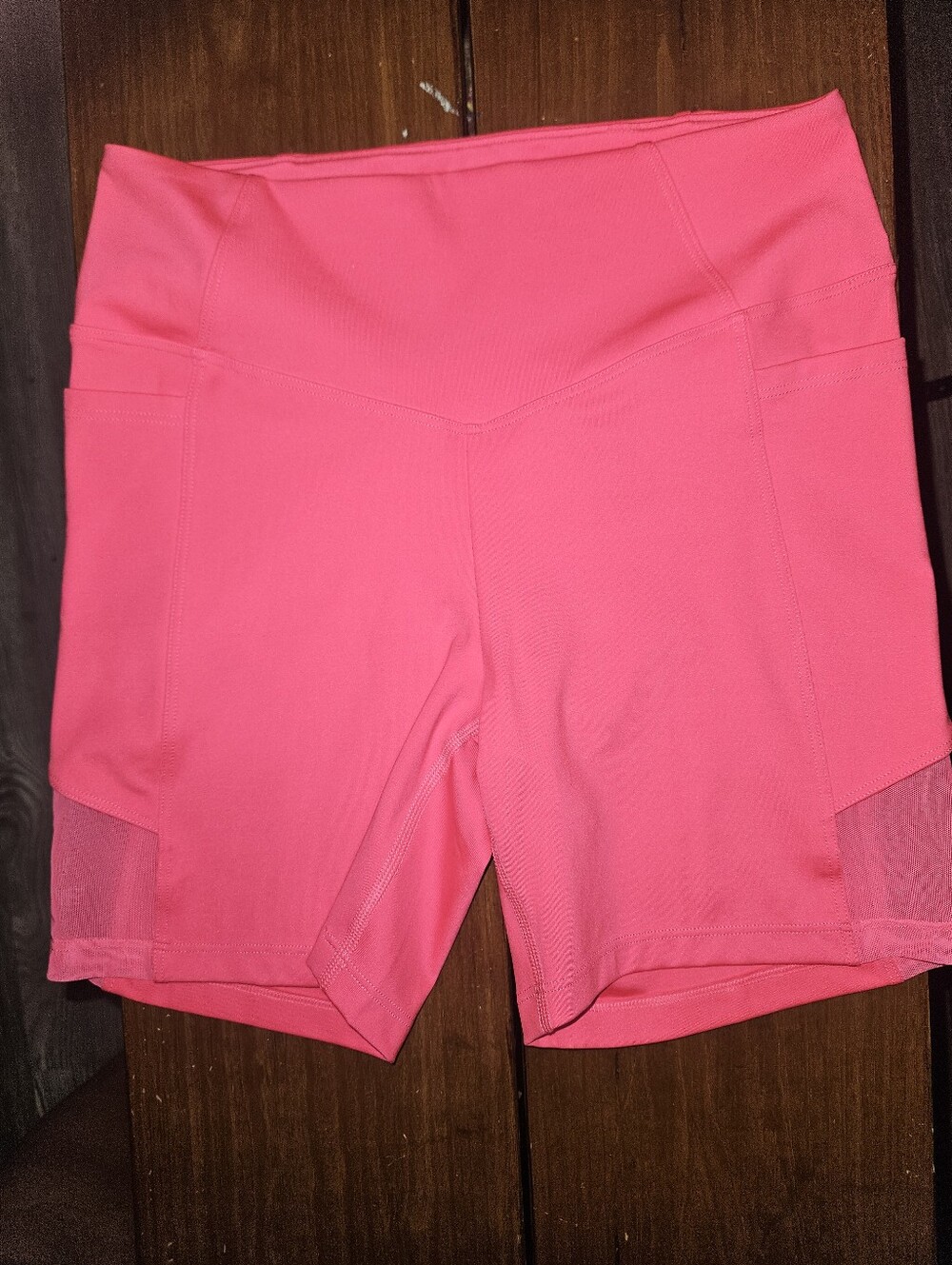 PINK Victoria's Secret Neon Pink High-Waist Bike Shorts